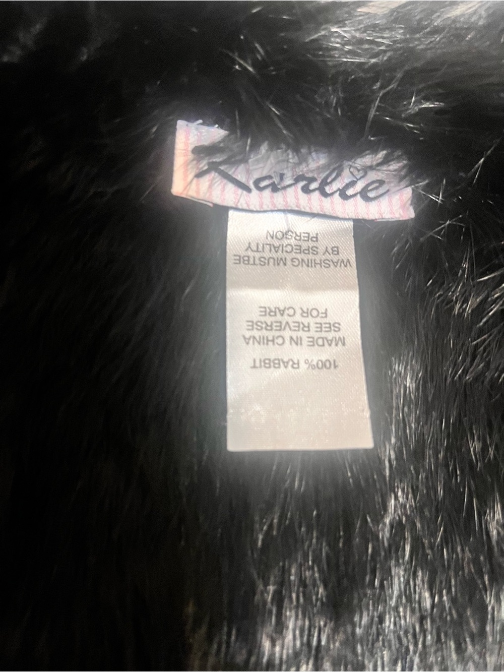 Karlie Black Fur Capelet